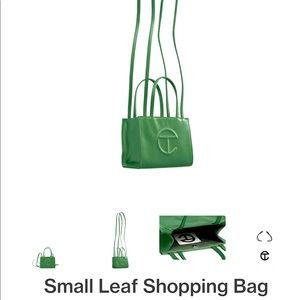 FREE SHIPPING!! NWT Beautiful Telfar Small Shopping Bag in Leaf 🍃